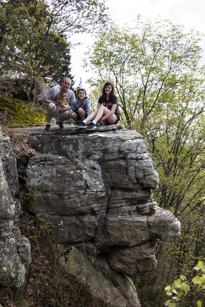 Shawnee Review: Top Things to Do in Shawnee National Forest Stone Face in Shawnee National Forest. It is a face on the side of a cliff.