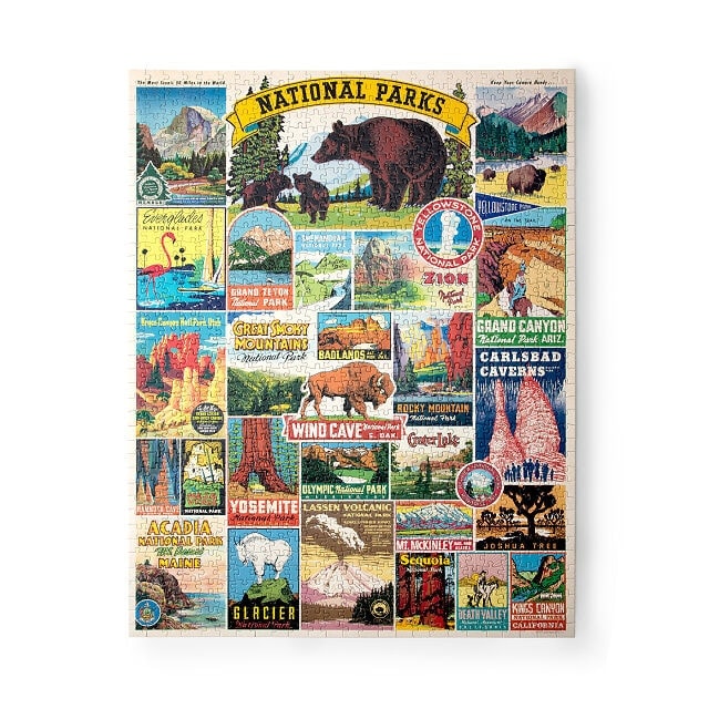 50+ Thoughtful Gifts for National Park Lovers 50+ Thoughtful Gifts for National Park Lovers national park vintage puzzle best gift