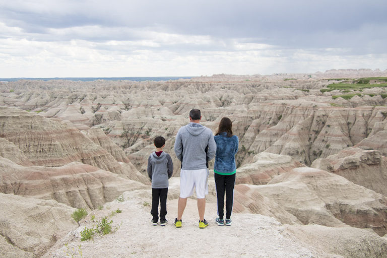 View of Badlands National Park