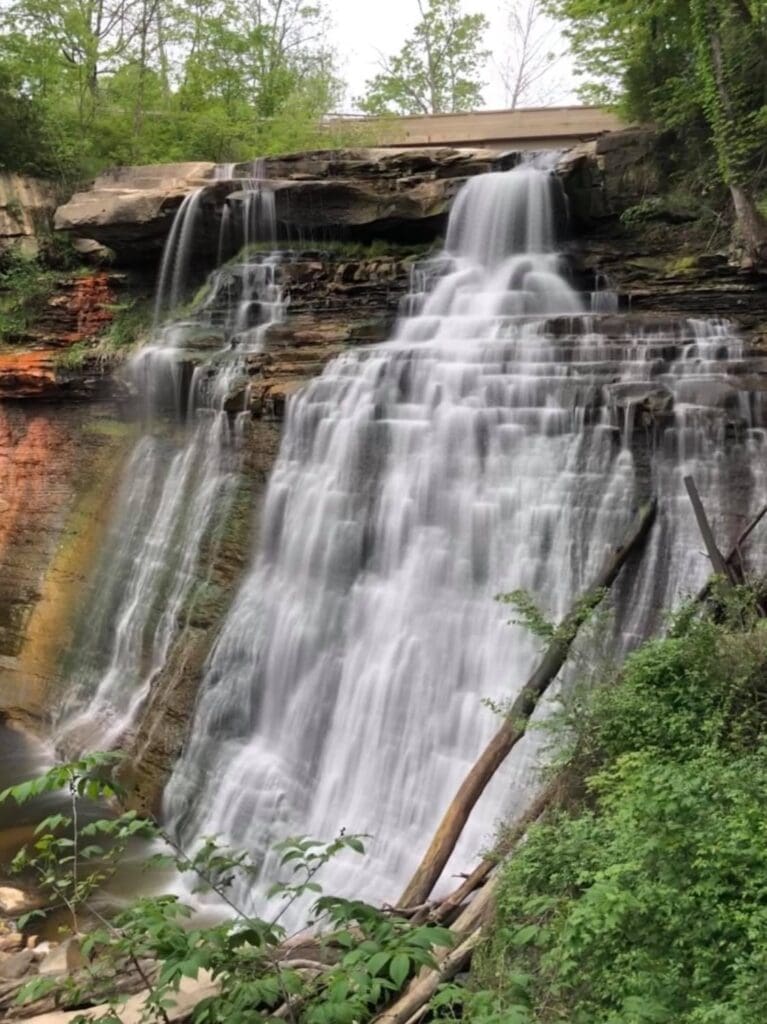 Cuyahoga Valley National Park Trails You Don’t Want To Miss A view of Brandywine Falls. One of the best Cuyahoga Valley National Park trails.