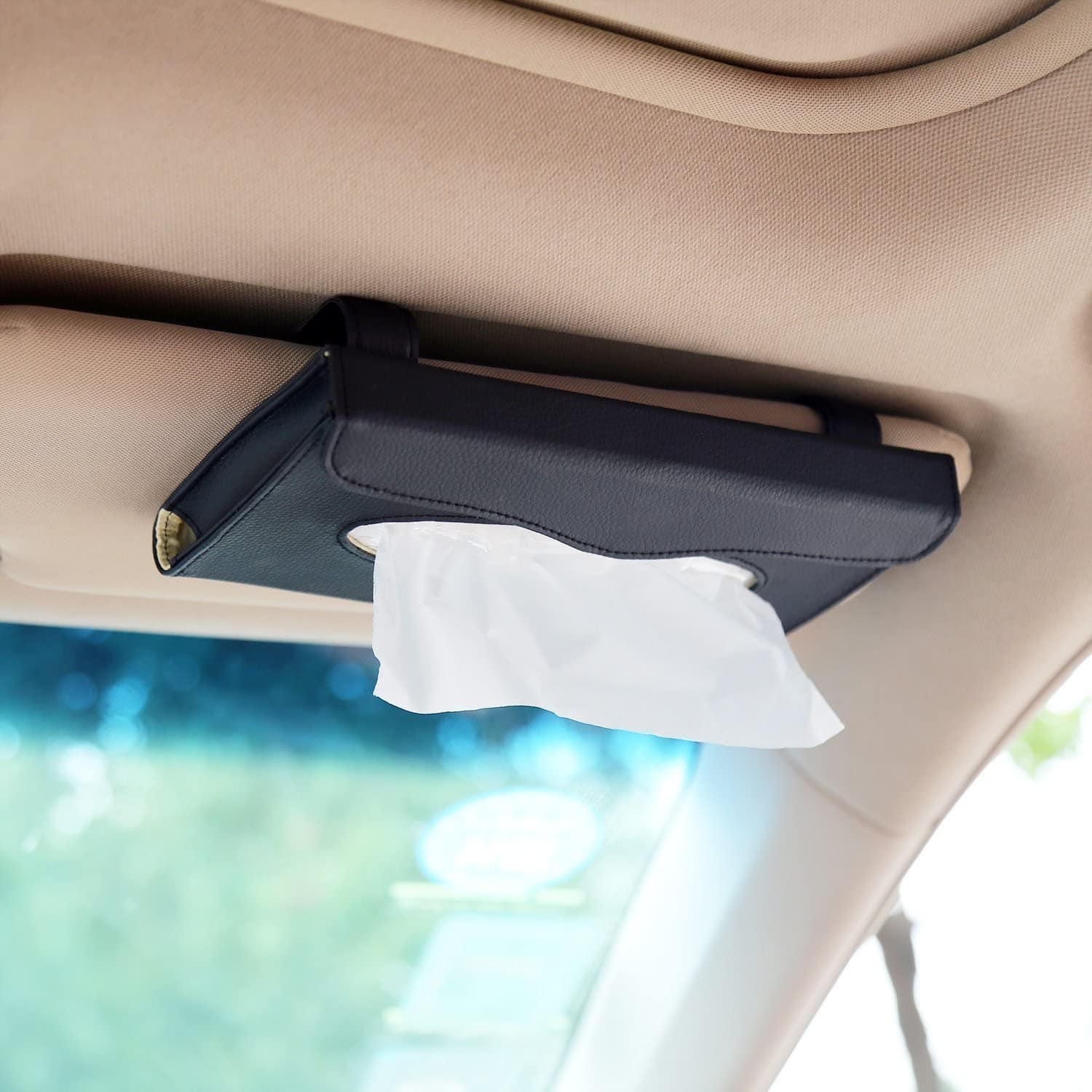 Awesome Gifts For Road Trippers (They’re Practical Too) Visor tissue holder for cars. Perfect for road trips