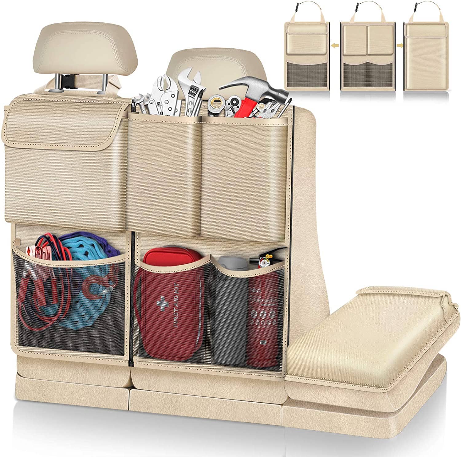 Awesome Gifts For Road Trippers (They’re Practical Too) Trunk organizer for SUV that hangs on the back of the seat