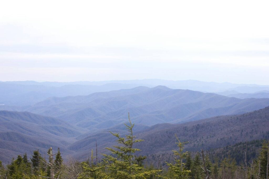 Cheap Spring Break Trips For Families In The U.S. A view of the Great Smoky Mountains.