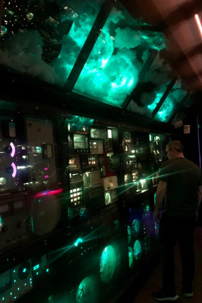 Meow Wolf Denver: The Ultimate Experience Guide for All Ages Inside a spaceship at Meow Wolf Denver.