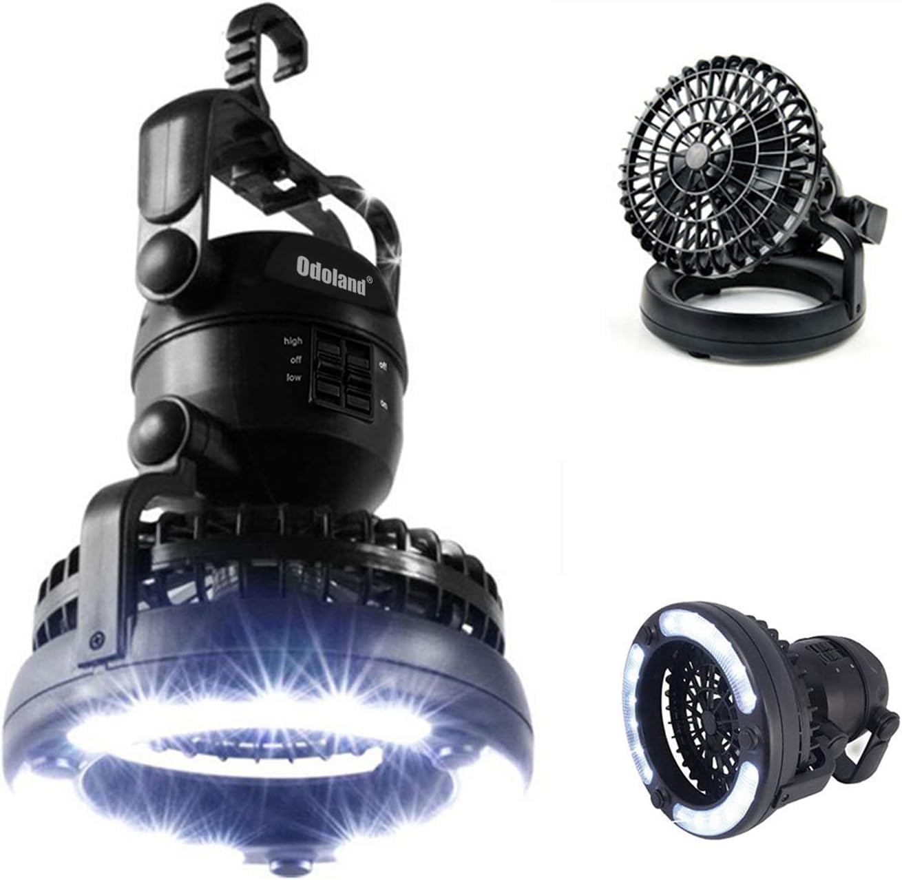 Portable LED Camping Lantern with Ceiling Fan