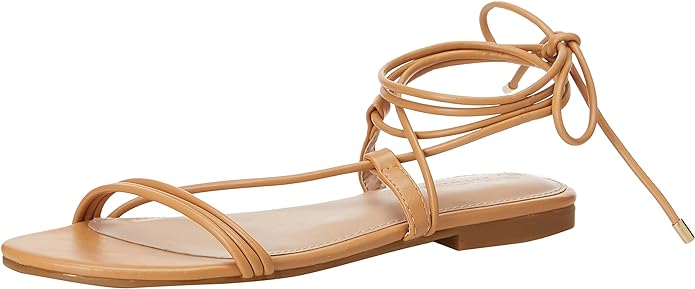 Samantha Flat Strappy Lace-Up Sandal
