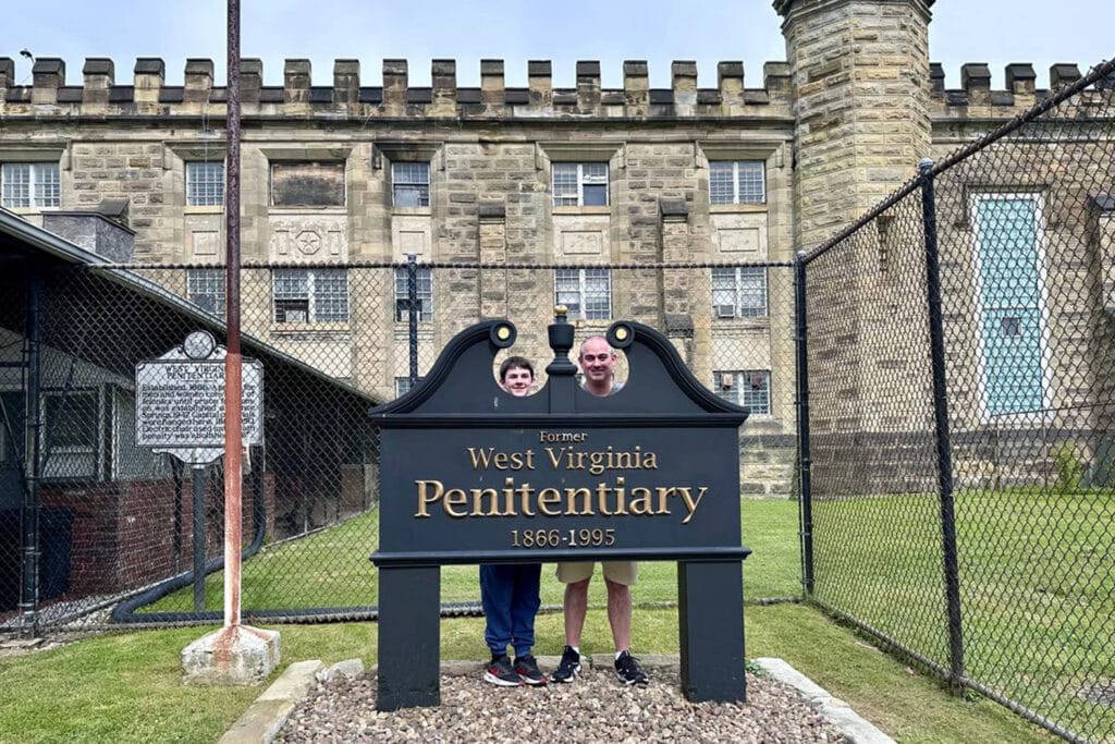 West Virginia Penitentiary: Family Tours Guide 2025 Entrance sign for the West Virginia State Penitentiary in Moundsville