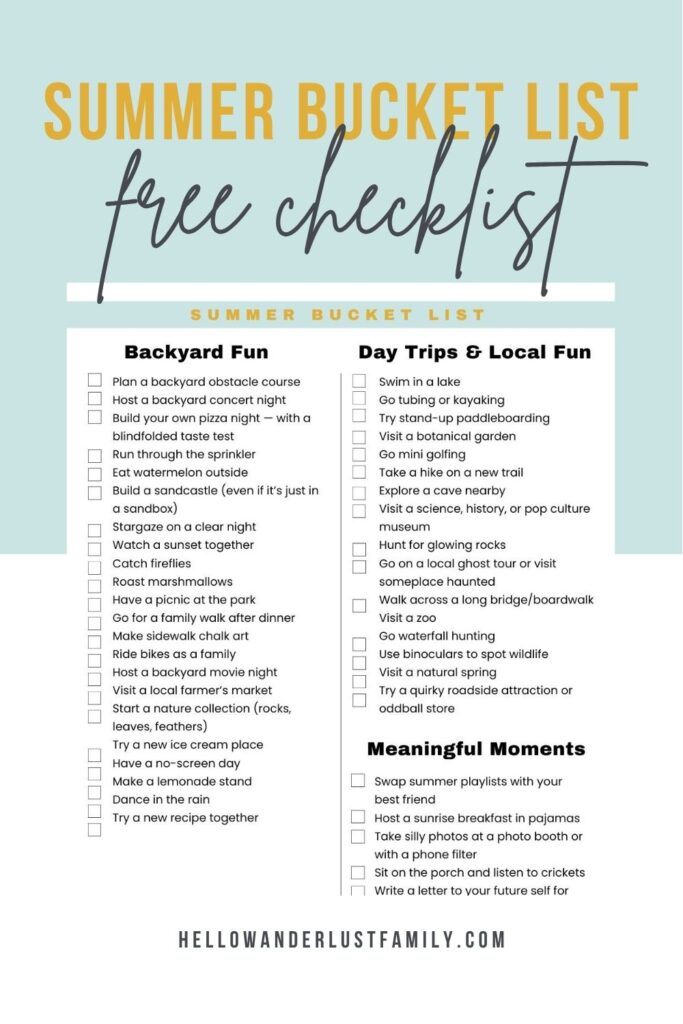 Summer Bucket List: Fun Family Ideas for Summer Break printable summer bucket list families.jpg