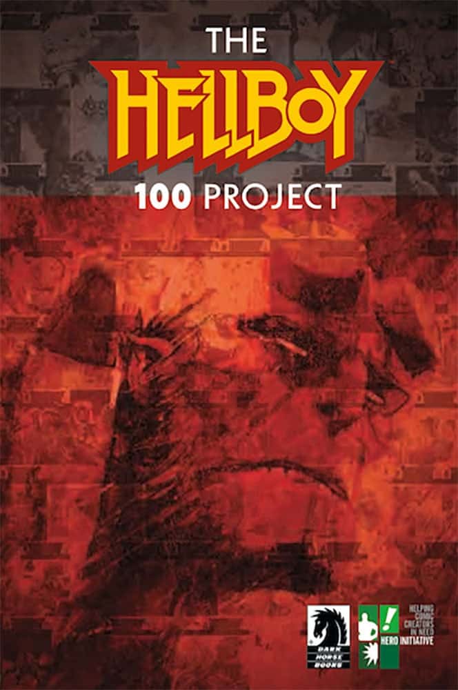 Charity comic book art featuring The Hellboy 100 Project by Hero Initiative.
