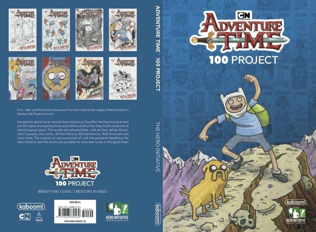 Adventure Time comic book cover for Hero Initiative charity.