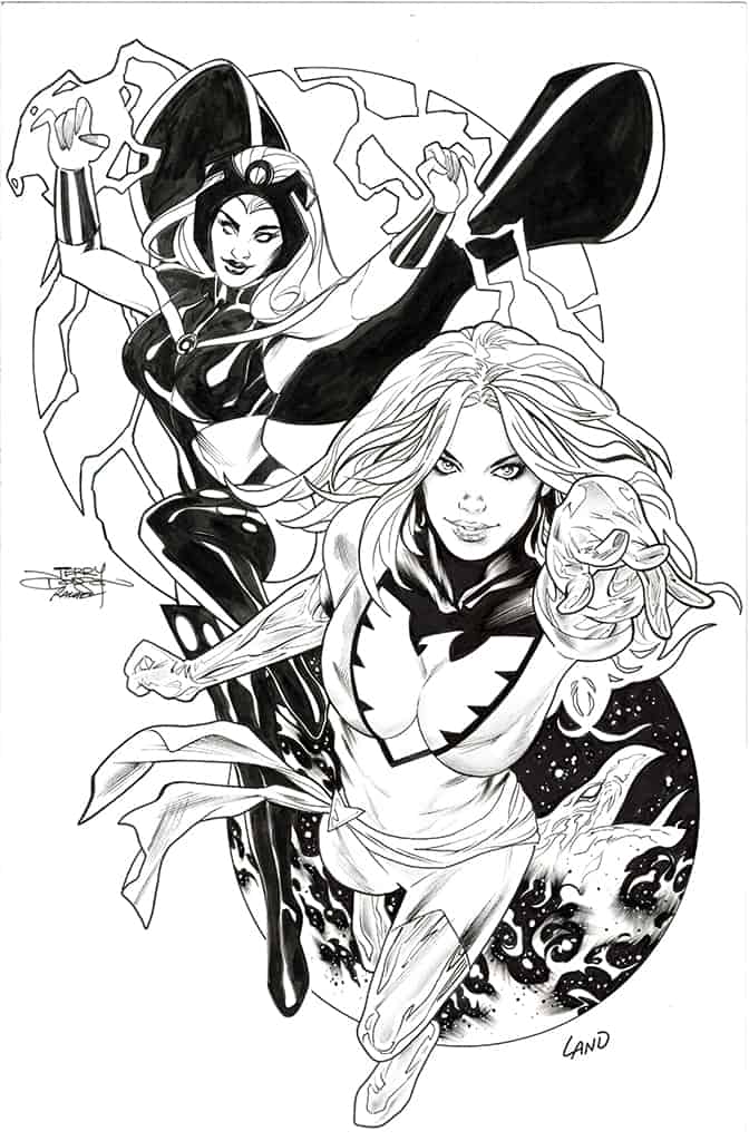 Dynamic superhero illustration for charity and comic art enthusiasts.