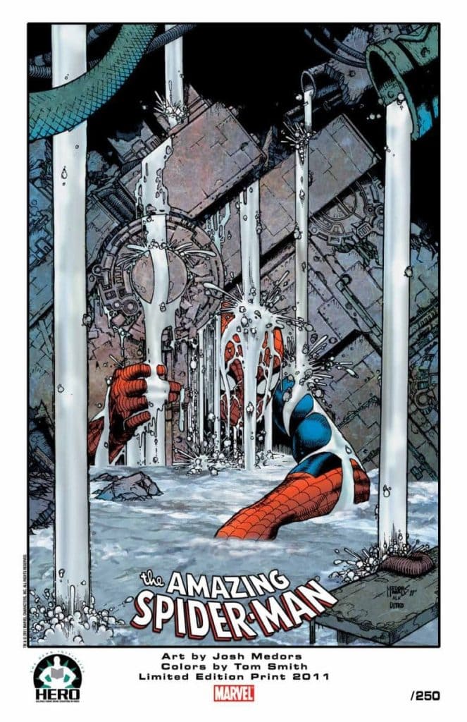 Spider-Man Print Autographed By Josh Medors