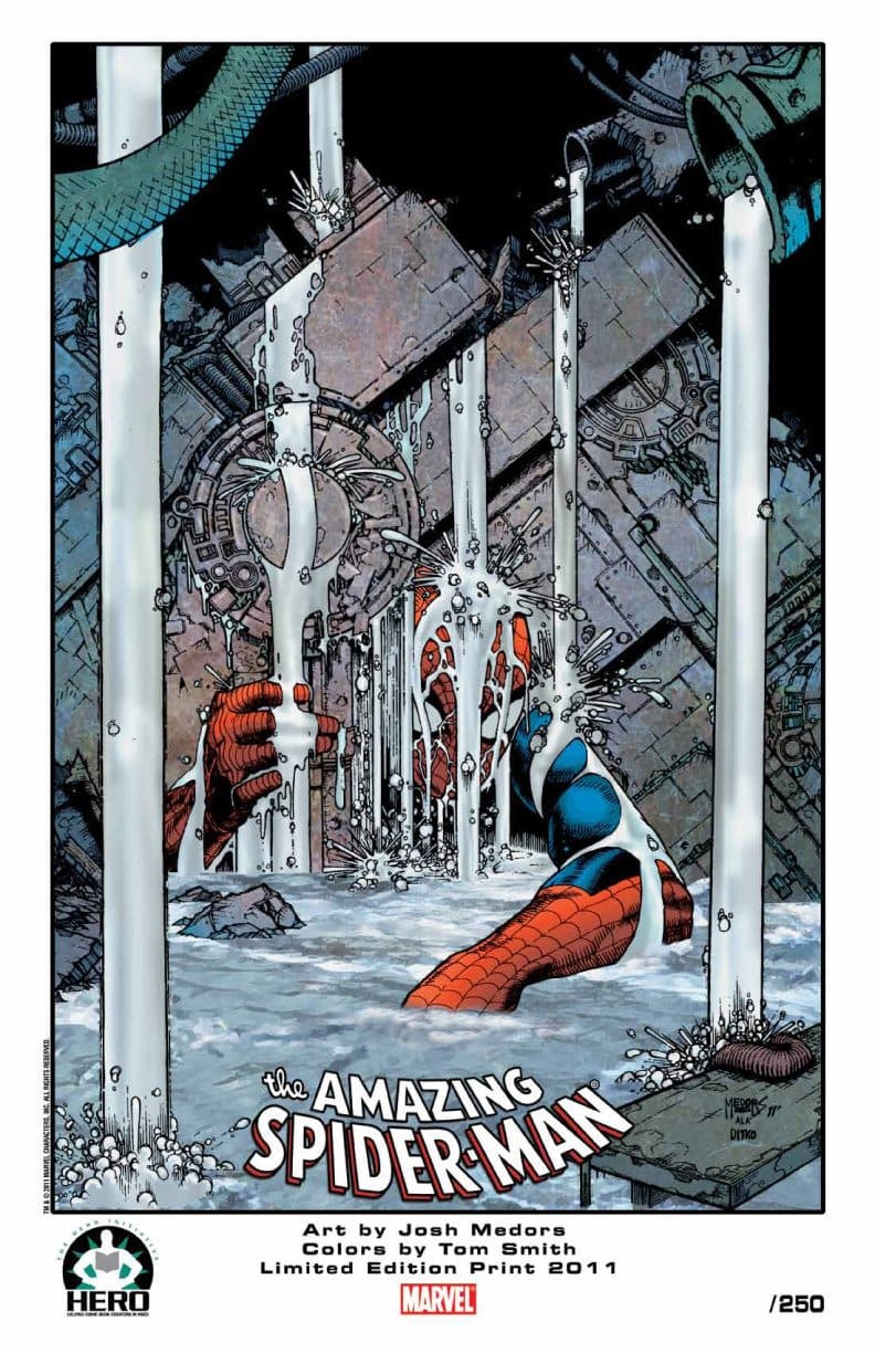Spider-Man Print Autographed By Josh Medors