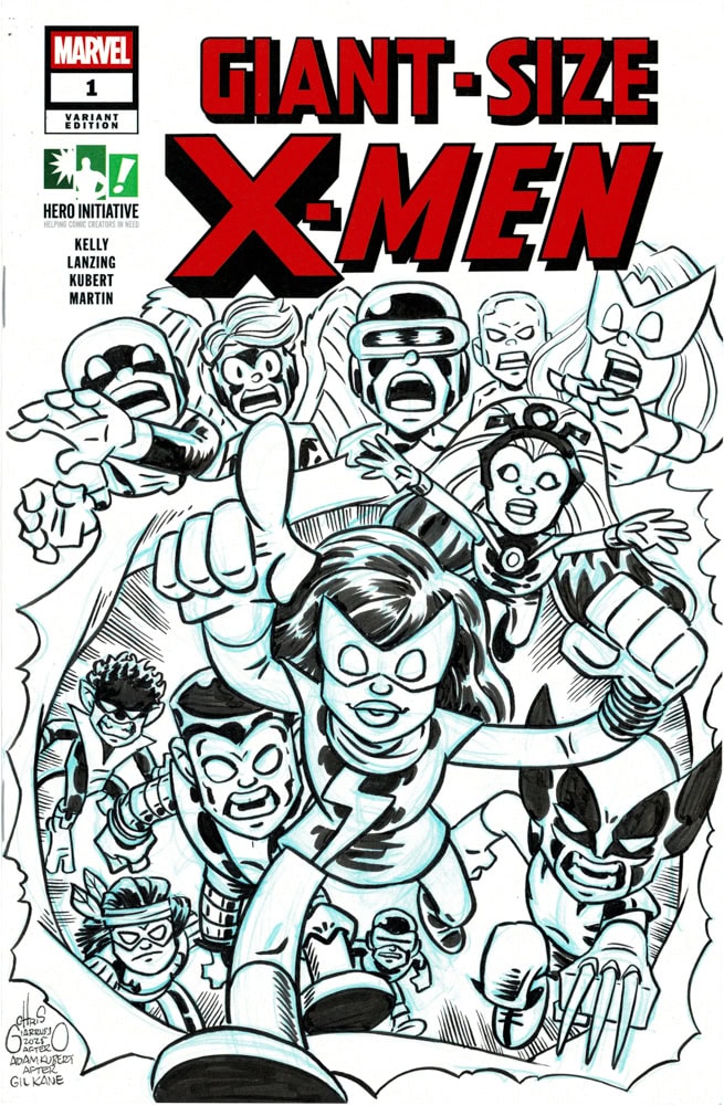 Classic Giant-Size X-Men comic cover featuring iconic Marvel mutants.