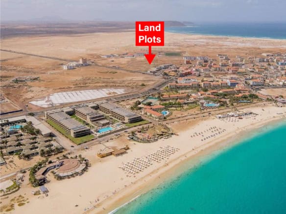 Aerial view - LAND PLOTS FOR SALE, Sal, Cabo Verde