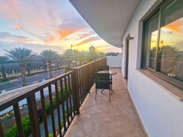 Balcony - Spacious 1 Bed Apartment with Sea Views for Sale: Melia Dunas, Sal, Cape Verde