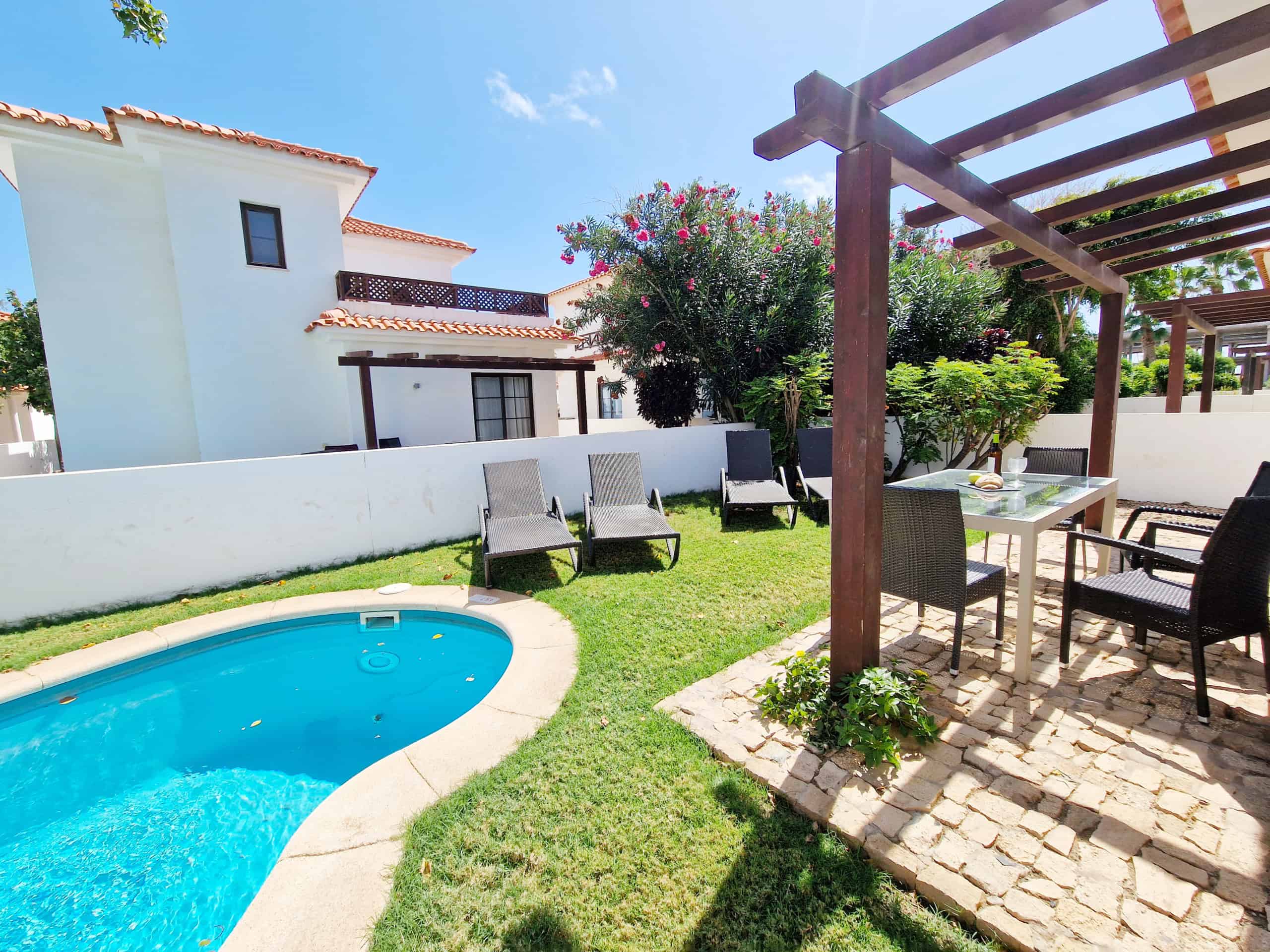 Rear Garden, Terrace and plunge Pool - Stunning 3 Bed Villa with Wide Ocean Views, Melia Tortuga