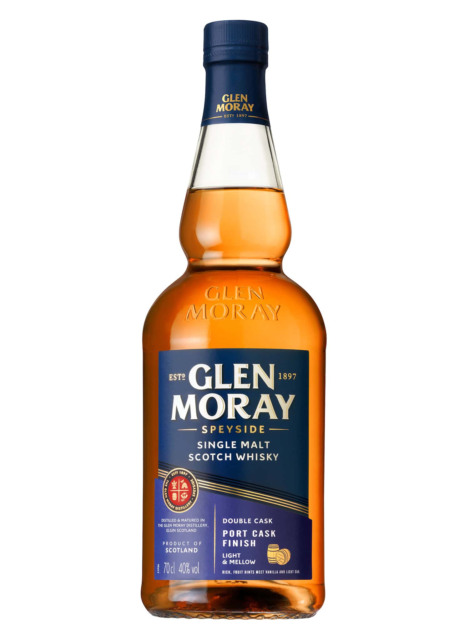 Glen Moray Port Cask Speyside Single Malt Scotch Whisky 70cl Bottle