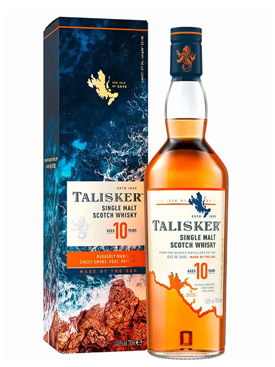 Talisker 10 Year Old Island Single Malt Scotch Whisky 70cl
