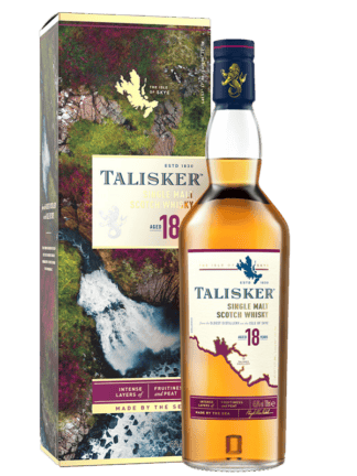 talisker 18 year old single malt scotch whisky