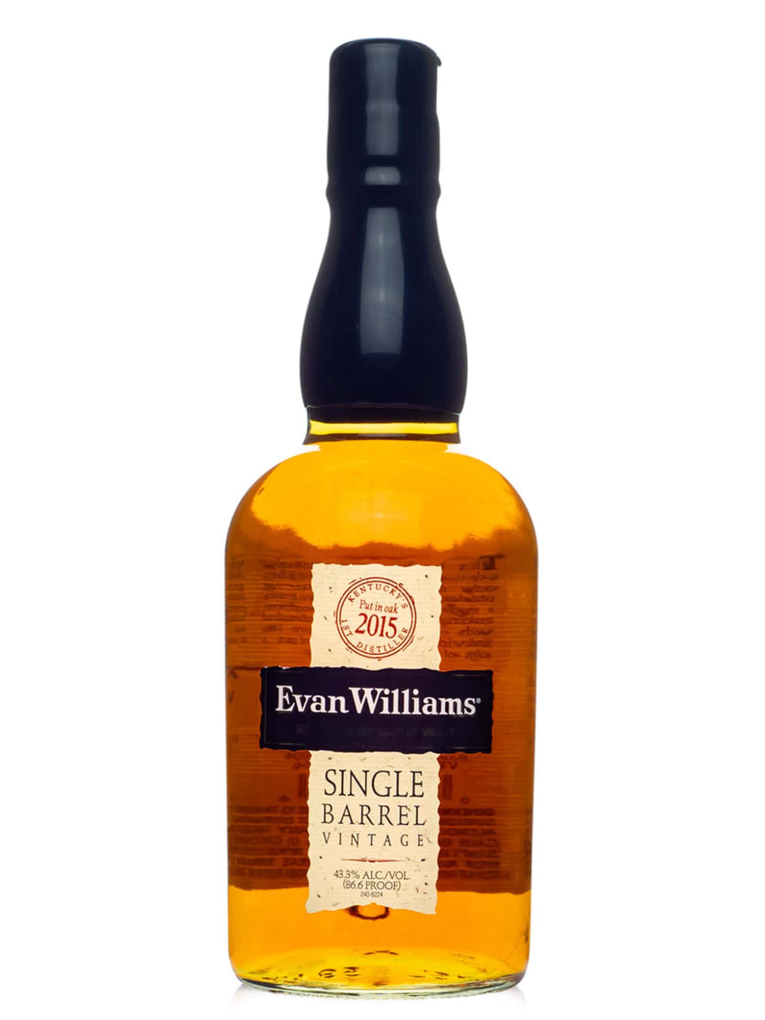 Evan Williams Single Barrel Vintage 2015 Kentucky Straight Bourbon Whiskey 70cl