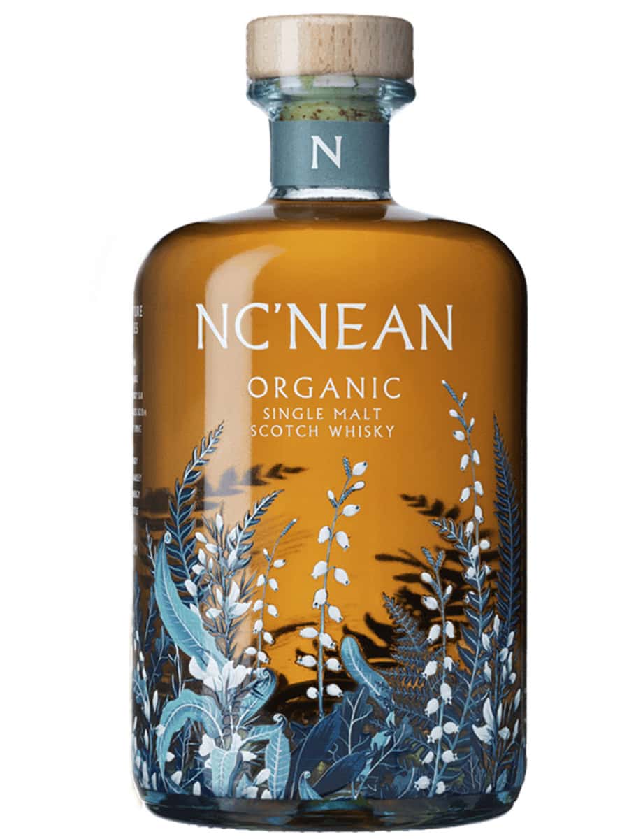Nc'nean Organic Highland Single Malt Scotch Whisky with Honeycomb Candle Set