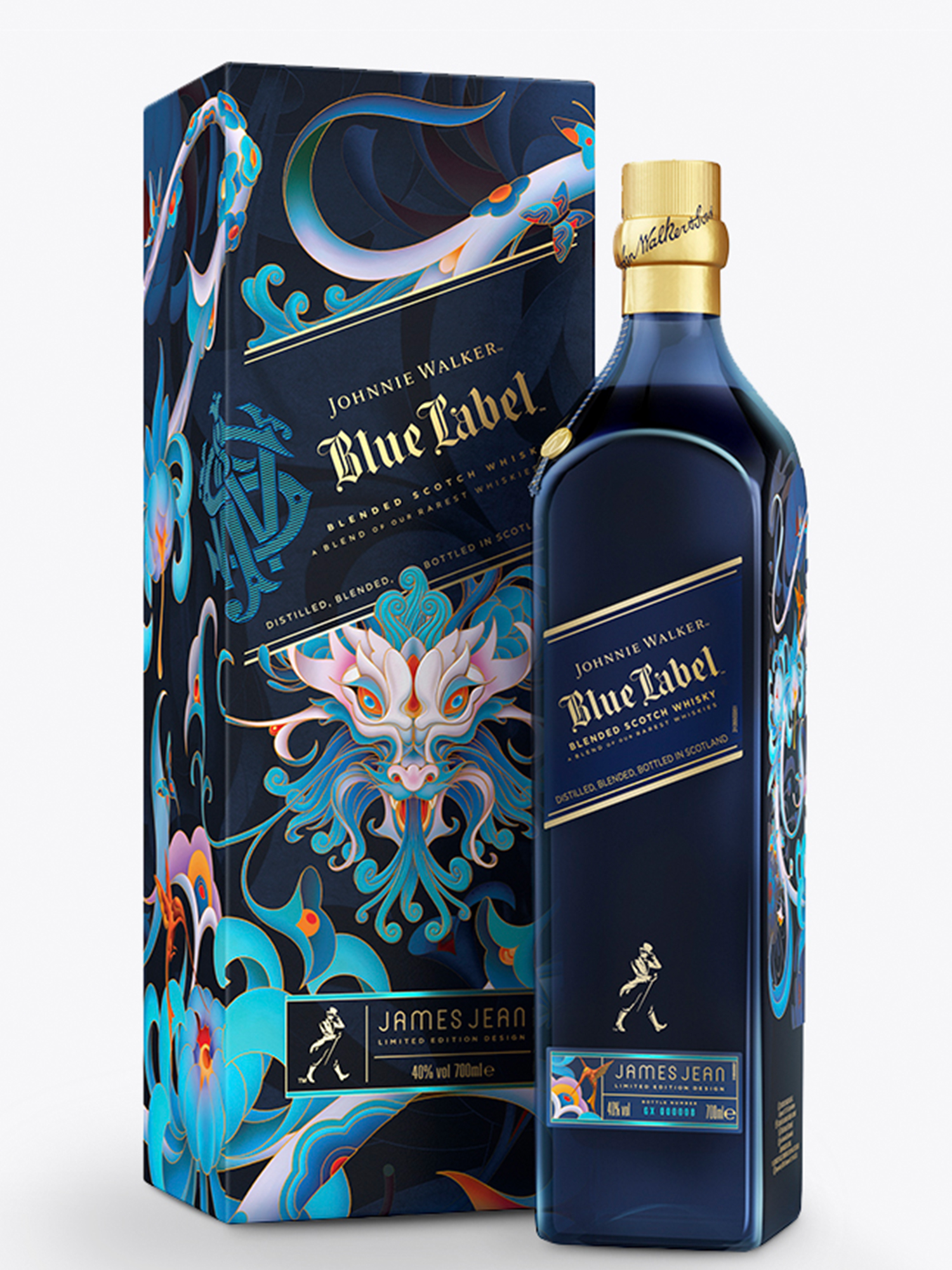 Johnnie Walker Blue Label x James Jean Chinese New Year Dragon Blended Scotch Whisky 70cl