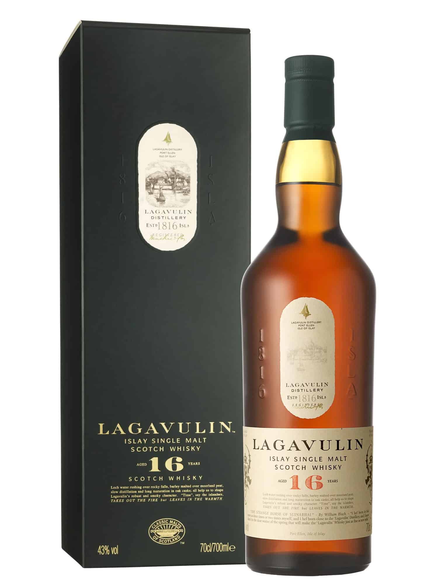 Lagavulin 16 Year Old Islay Single Malt Scotch Whisky 70cl
