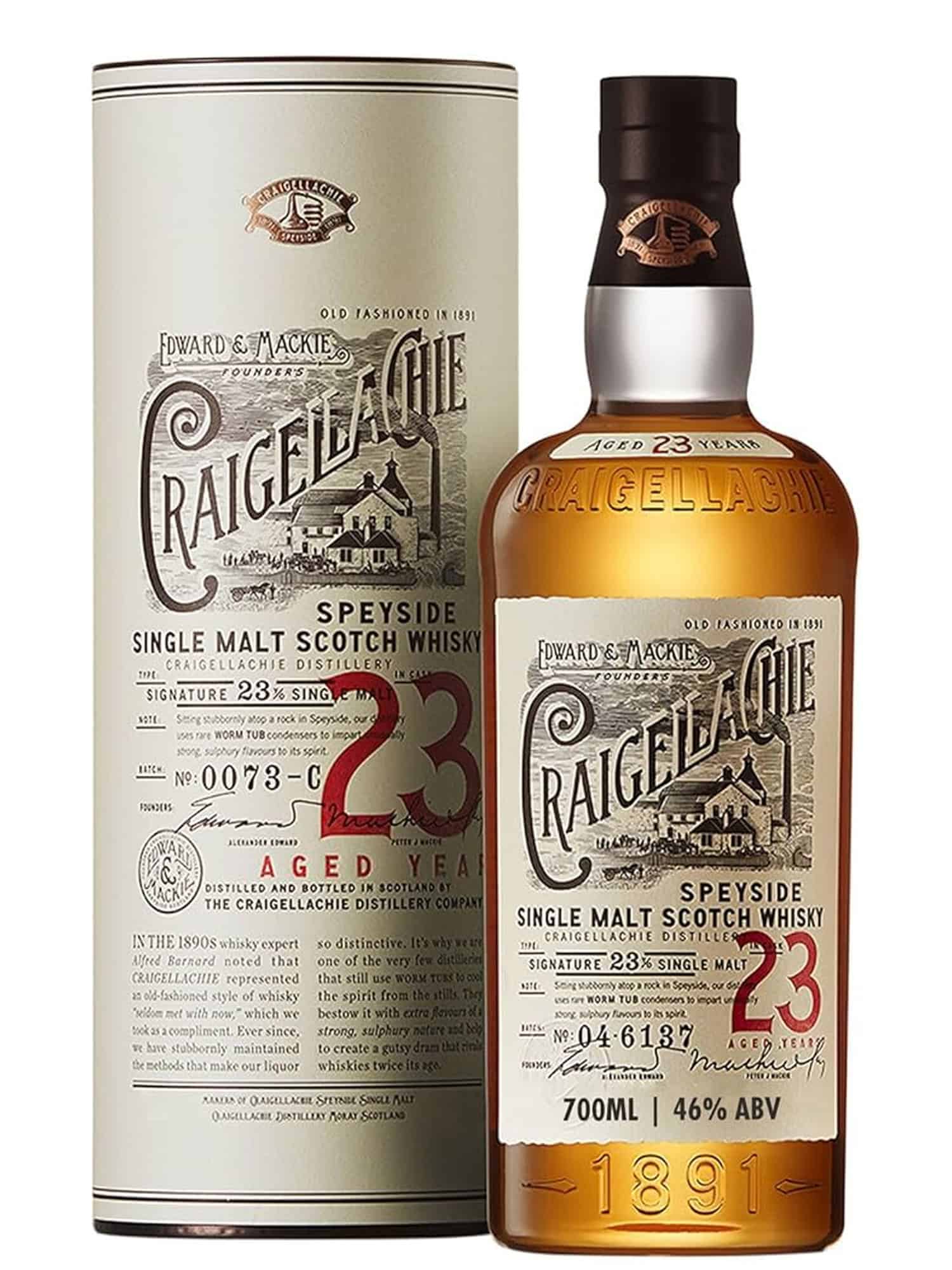 Craigellachie 23 Year Old Speyside Single Malt Scotch Whisky 70cl