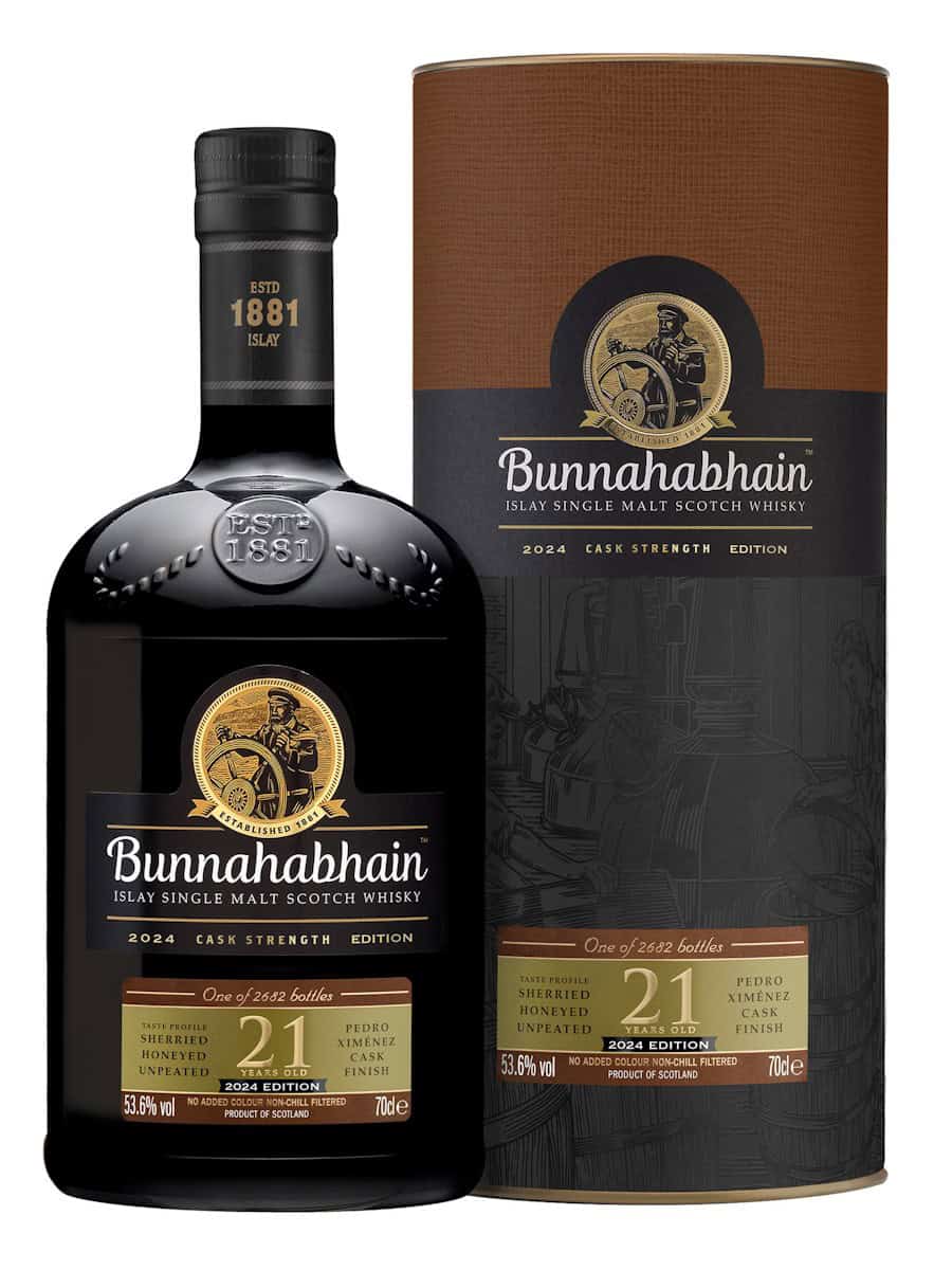 Bunnahabhain 21 Year Old Pedro Ximénez Cask Strength 2024 Edition Island Scotch Whisky 70cl
