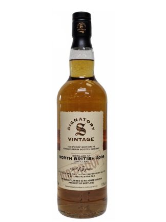Signatory Vintage North British 15 Year Old 2009 100 Proof Grain #2 57.1% Lowland Single Grain Scotch Whisky 70cl