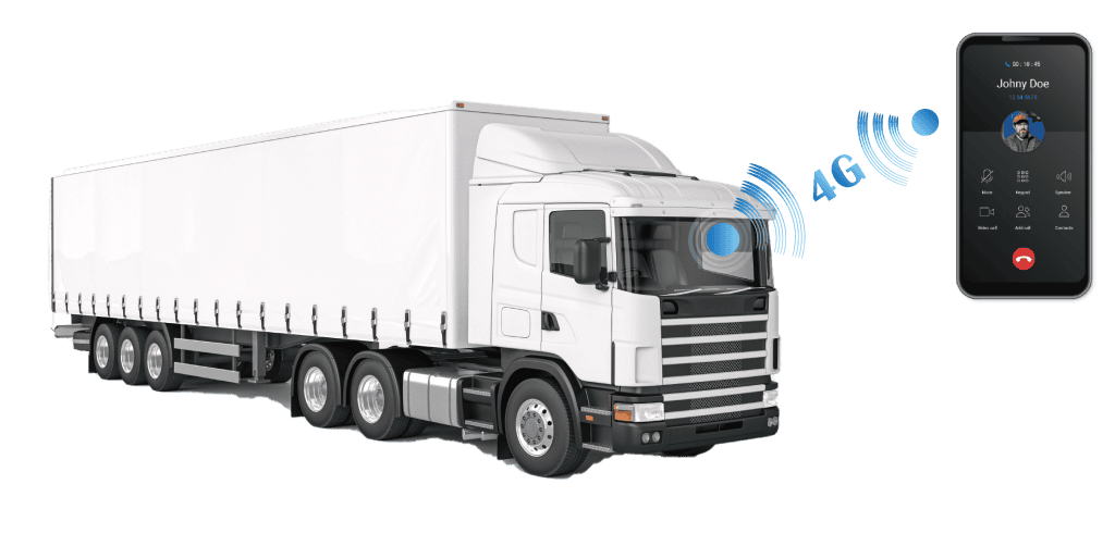 gsm call via AI dashcam