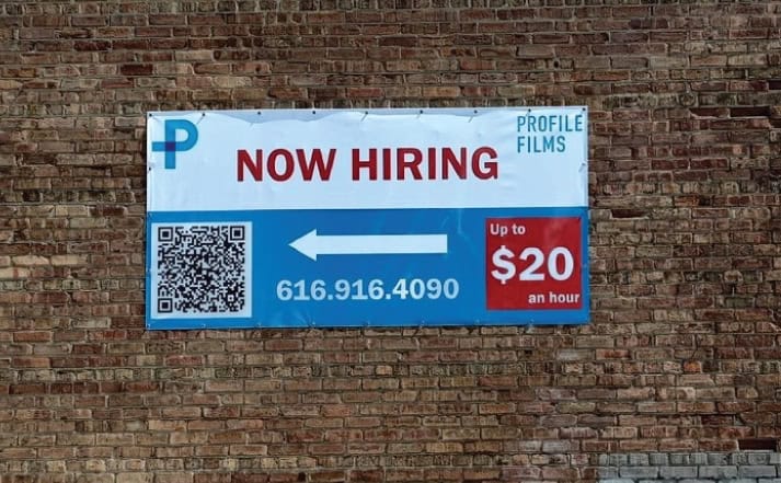 Profile Films Hiring Banner