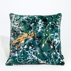 Never Mind the Pollocks Scatter Cushion - Green
