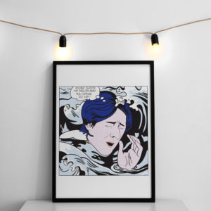 Drowning Ryder Pop Art Print
