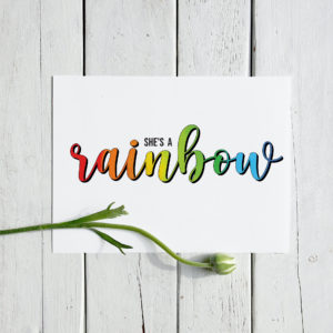 She's A Rainbow - Rolling Stones Inspired A4 print