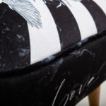 Imagine inspired velvet slogan foot stool – image 7