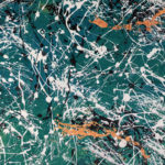 Never Mind The Pollocks – No.1 (Green) Fabric – image 5