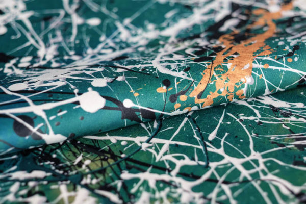 Never Mind The Pollocks – No.1 (Green) Fabric