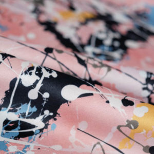 Never Mind The Pollocks - No.2 (Pink) Fabric