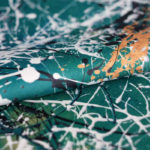 Never Mind The Pollocks – No.1 (Green) Fabric – image 3