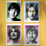 Beatles Half Tone Icons – image 1