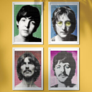 Beatles Half Tone Icons