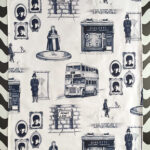 Penny Lane Toile Tea Towel – image 1