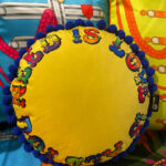All You Need Is Love Round Pom Pom cushion – image 1