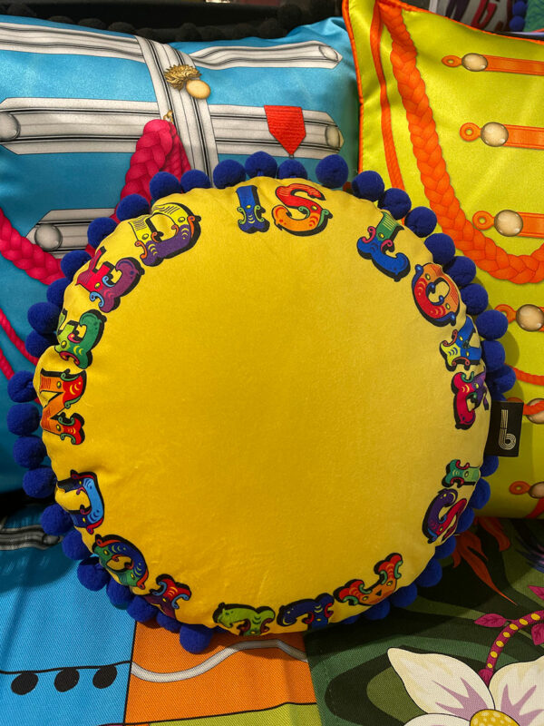 All You Need Is Love Round Pom Pom cushion