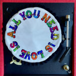 All You Need Is Love Round Pom Pom cushion – image 4