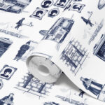 Penny Lane Toile Wallpaper – image 5