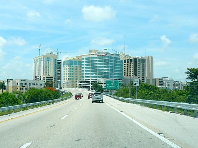 Palmetto Expressway leading to Downtown Kendall