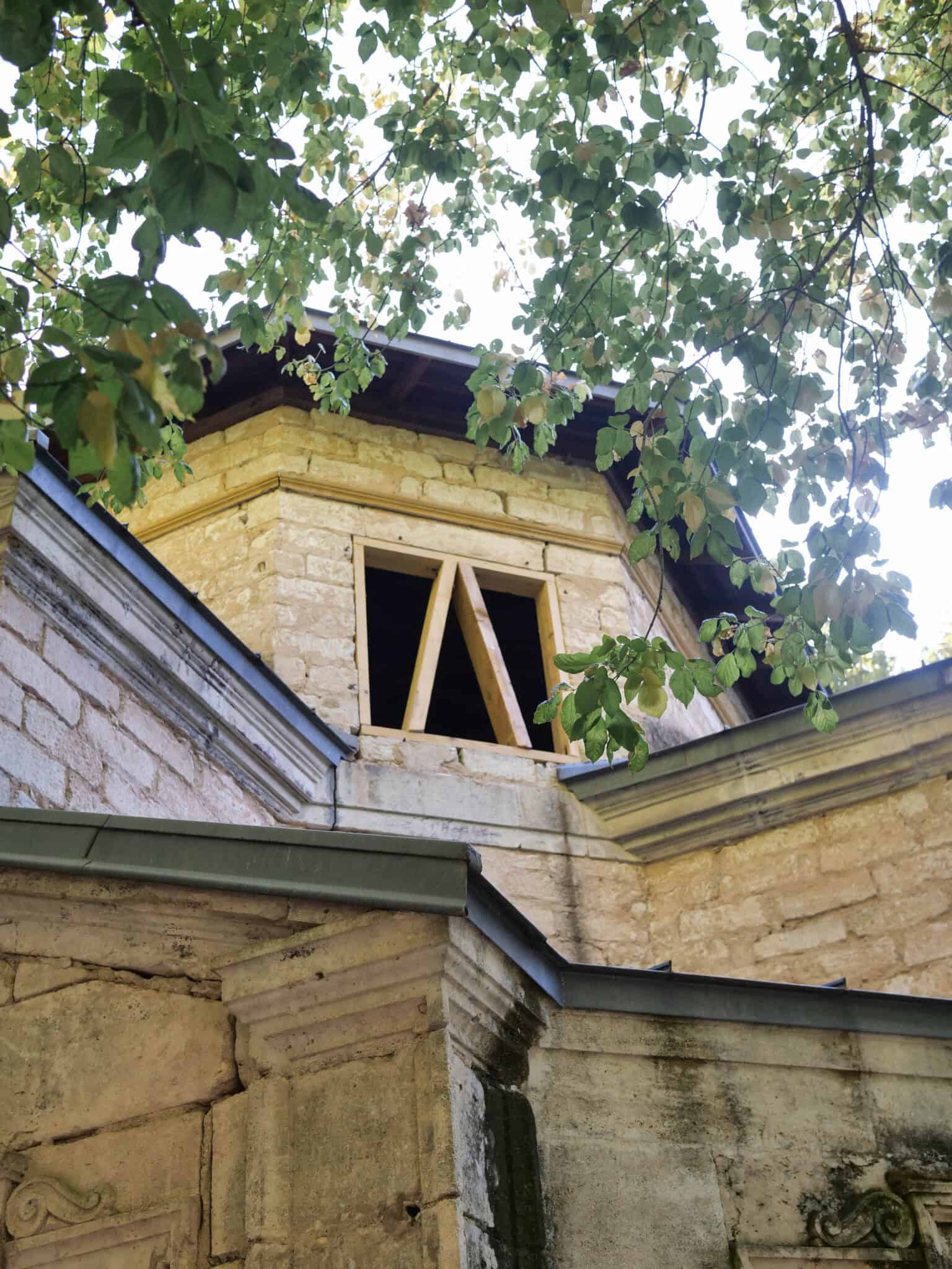 Croquis d'étude du pavillon des thermes de Fontcaude, Juvignac